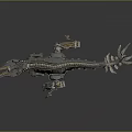 Mechanical Dinosaur Robot Character With Metal Structure And Mechanical Parts