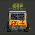 minibus minivan driverless bus school bus van box car 3d model