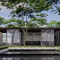 Modern Landscape High-end Forest Landscape Community 3d model