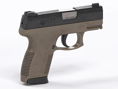PT145 pistol old pistol 3d model