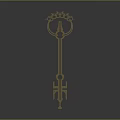 Ornate Decorative Key 3D Model With Intricate Design And Metallic Finish