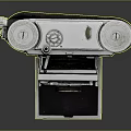 Vintage Film Camera With Classic Lens Leather Body And Control Knobs