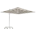 Outdoor Striped Sunshade Canopy Design With Adjustable Stand And Mobile Base 3d model