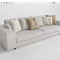 Modern Poliform double sofa 3d model