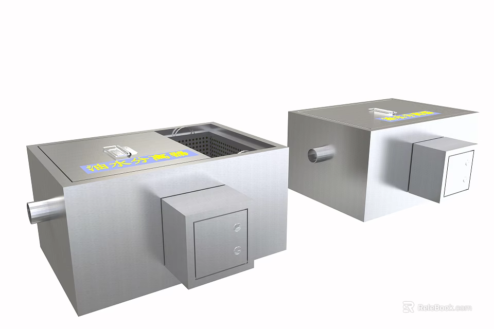 Commercial Kitchen Stainless Steel Equipment For Food Preparation And Restaurant Use 3d model 
