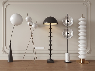 Floor lamp combination 3d model