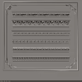 Various Styles of Decorative Gypsum Crown Molding with Ornate Patterns and Details