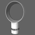 Modern Air Conditioner Fan With Circular Head And Cylindrical Base Grille