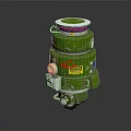 Green Modern Kitchen Appliance With Efficient Waste Disposer Compact Design