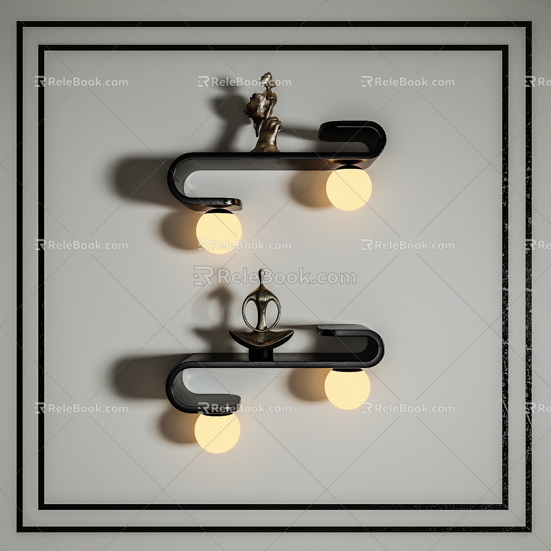 Wall lamp wall decorative lamp model