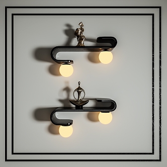 Wall lamp wall decorative lamp 3d model