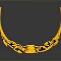 Yellow Crown Shaped Sculpture With Flame Details And Rose Carvings On Smooth Reflective Surface