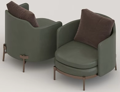 Backrest Chair Lazy Sofa Chair 3d model