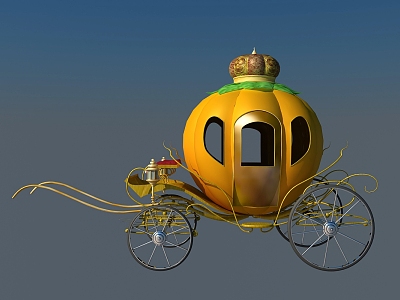 European-style Pumpkin Carriage model