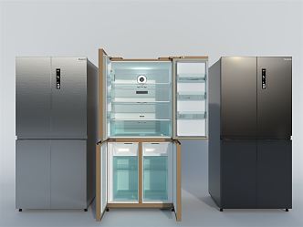 Modern refrigerator 3d model