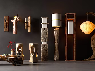 The floor lamp wall lamp 3d model
