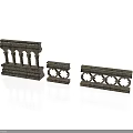 Ornate Stone Railing Components With Carved Columns Decorative Panels And Intricate Designs