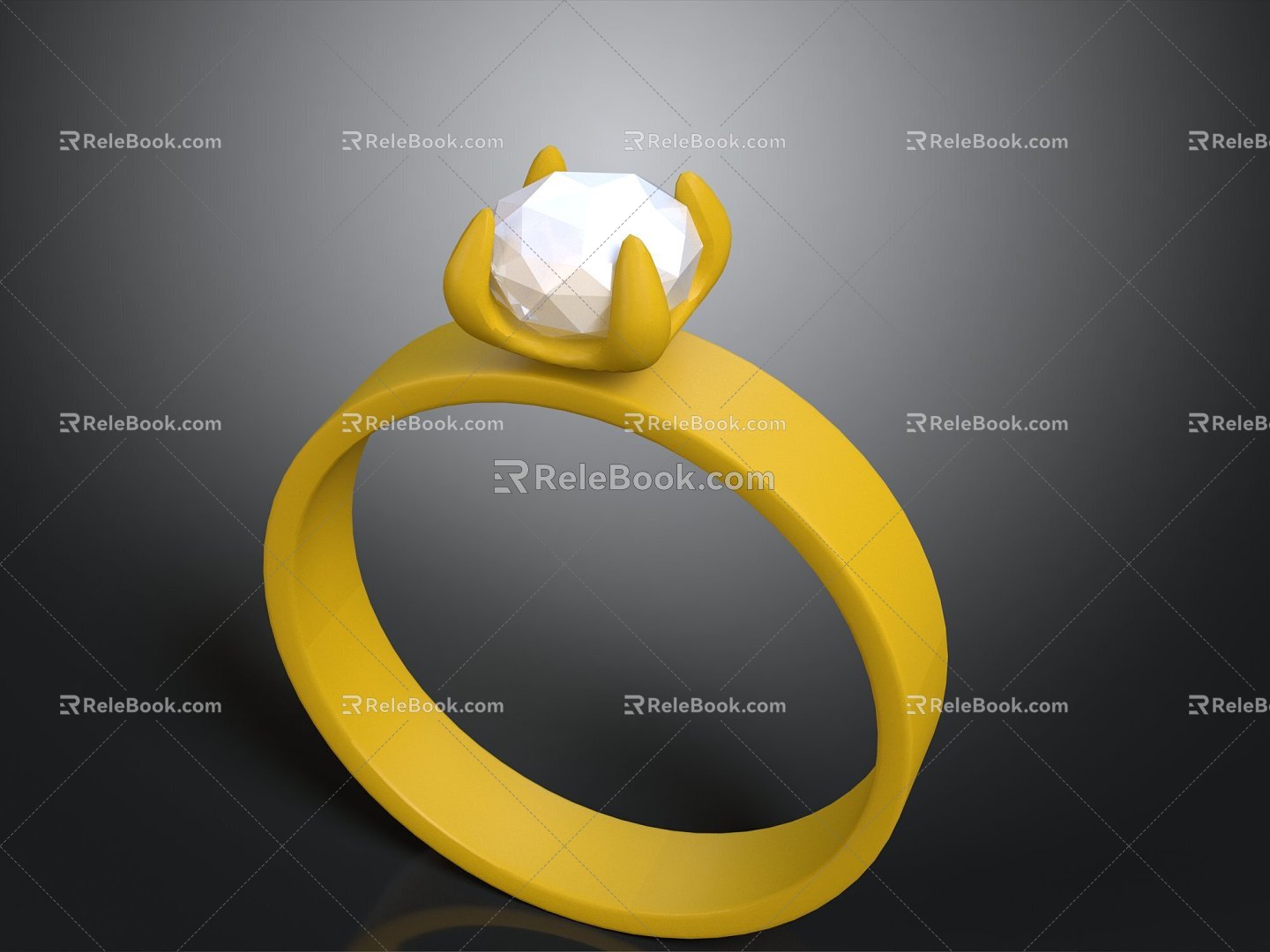 Ring Diamond Ring Gem Ring Women's Ring Wedding Ring Ring Ring Gold Ring Silver Ring Jewelry 3d model