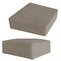 Enigma Modern Fabric Grey Tofu Block Stool 18 3d model