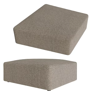Enigma Modern Fabric Grey Tofu Block Stool 18 3d model