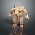 Mech Warrior Mech Soldier Machine Battlearm Mechanical Battlearm Machine Fighter Robot 3d model