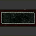Chinese Style Dark Red Wooden Desk With Green Tabletop And Metal Decorations