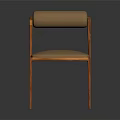 Modern Accent Chair with Orange Metal Frame Beige Upholstered Seat and Backrest