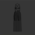 Stylish Women's Outfit With Crisscross Strap Tank Top And High Waist Sheer Shorts