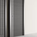Modern Security Doors Collection Featuring Various Panel Textures And Metal Handles 3d model