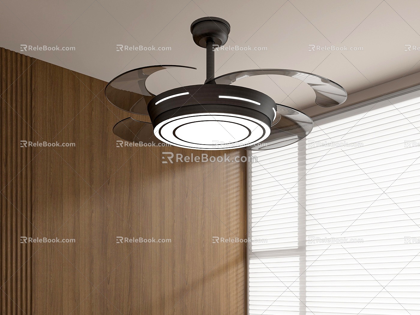 Fan light 3d model