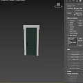 Modern Swing Doors in Dark Green and Brown with Sleek Design and Metal Handles