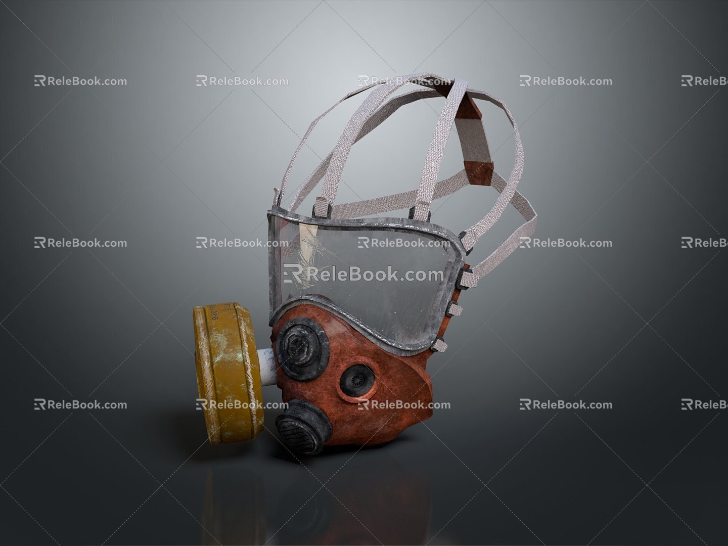 Modern gas mask sci-fi gas mask gas mask respirator model