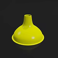 Yellow Plastic Funnel Practical Kitchen Tool For Cooking And Baking