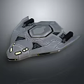 Modern Spaceship Spacecraft 3d model