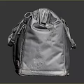 Grey Handbag With Multiple Pockets Handles And Durable Fabric For Everyday Use 3d model