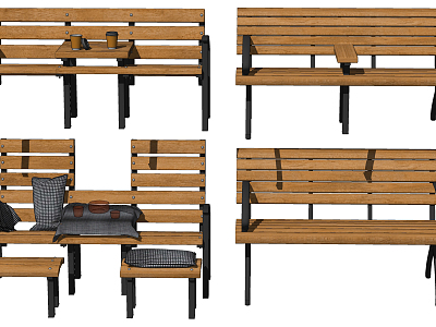 Modern Outdoor Chair Public Rest Chair Bench Public Seat model