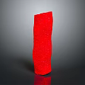 Human Organ Model Featuring Red Fur Like Texture In Columnar Shape On Dark Background