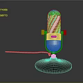 Microphone Amplifier Capacitor Microphone High-end Microphone Wheat Desktop Microphone Broadcasting Microphone 3d model