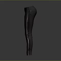 Comfortable Black High Waist Slim Fit Leggings With Stretch Fabric For Daily Wear