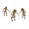 Virtual character humanoid monster 3d model