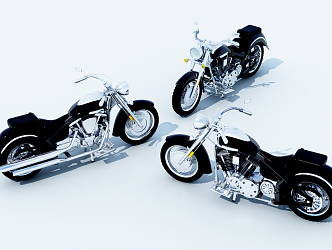 Modern Motorcycle 3d model