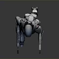 Mech Warrior Mech Soldier Machine Battlearm Mechanical Battlearm Machine Fighter Robot 3d model