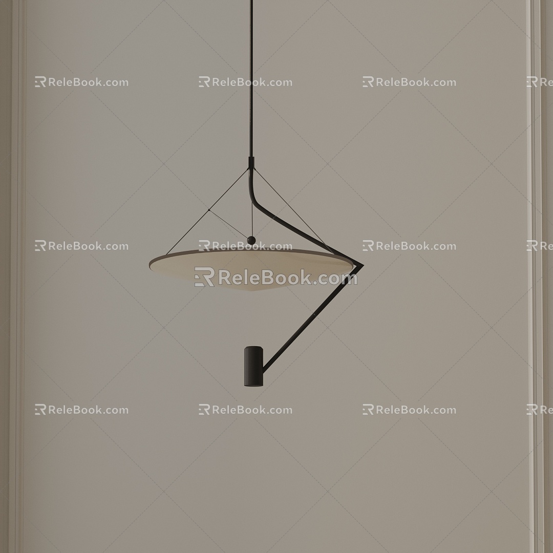 Modern chandelier 3d model