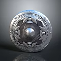 Medieval Shield Ancient Shield Defensive Weapon Ancient Shield Iron Shield Protective Shield Wooden Shield 3d model