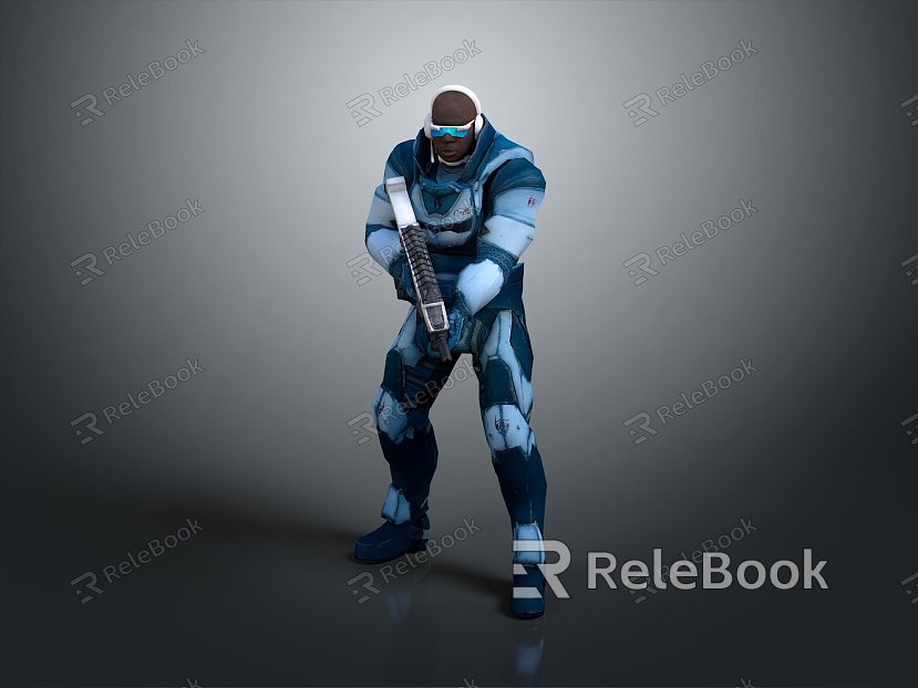 Science Fiction Warrior Future Warrior Next Generation Warrior Super Soldier Magic Warrior Super Soldier Science Fiction Soldier model