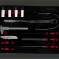 Toolbox Hardware Tools Screwdriver Iron Trunk Box Plastic Box Container 3d model