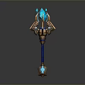 Scepter Ancient Scepter Cane Ancient Scepter Magic Scepter Metal Scepter Classical Scepter Magic Scepter 3d model