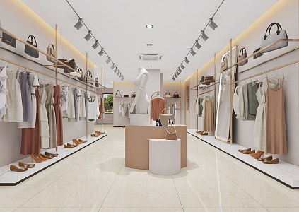 Modern Clothing Store Clothing Store 3d model