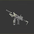 Modern Rifle Assault Rifle Submachine Gun Attack Rifle Sci-Fi Rifle 3d model