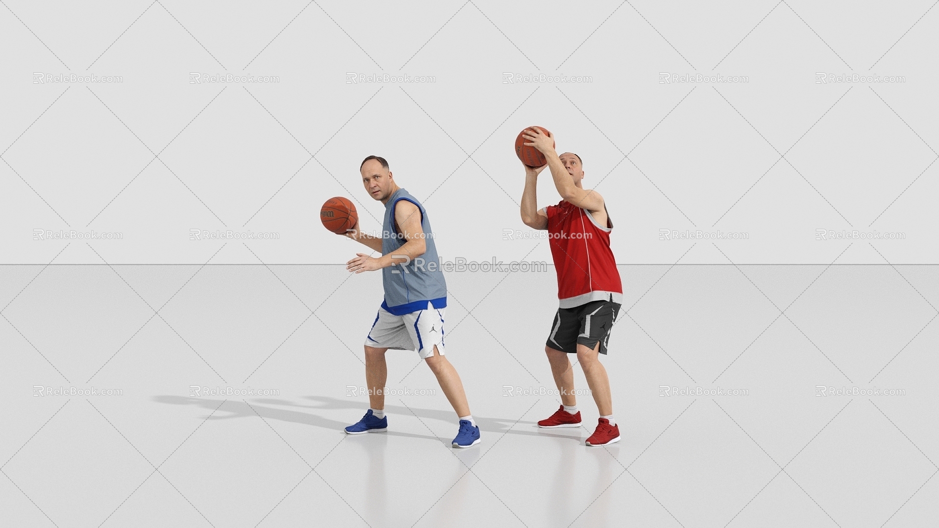 basketball playing basketball 3d model